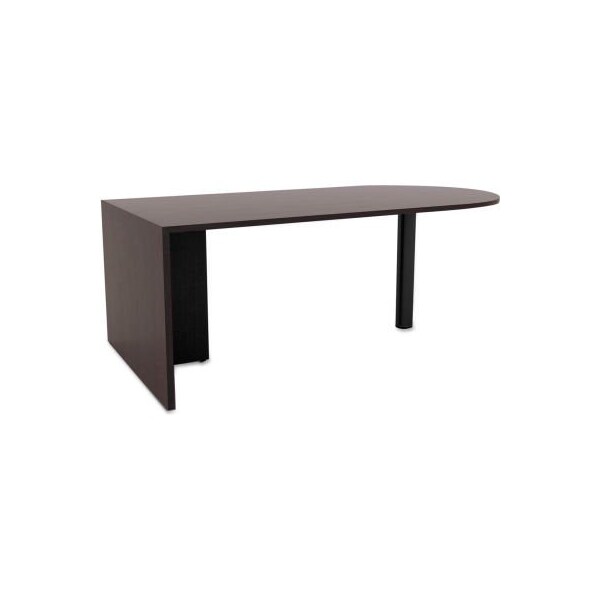 Alera Alera D Shape Peninsula Desk - 71"W x 35-1/2"D x 29-5/8"H - Espresso - Valencia Series VA277236ES - main
